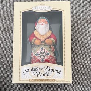Hallmark Keepsake Ornament: USA Santa